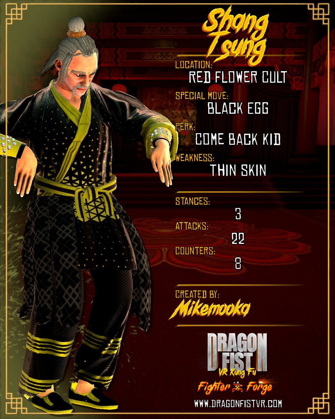 Shang Tsung - Created By: Mikemooka